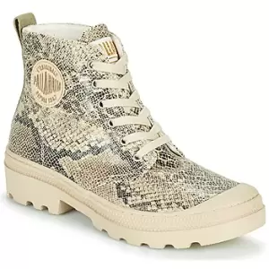 image of Palladium AVENUE HIGH PYTHON womens Mid Boots in Beige,6.5