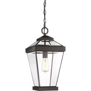 Image of IP23 1 Bulb Chain Lantern Light Western Bronze LED E27 60W MEDIUM