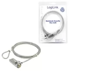 LogiLink Notebook Security Lock w/ Combination cable lock 1.5 m