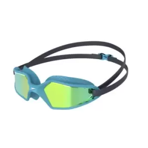 image of Speedo Hydropulse Mirror Goggles (navy/Gold, Junior)