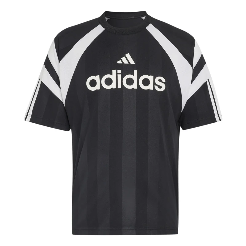 Image of Adidas SPORTSWEAR House of Trio Jersey Short Sleeve T-Shirt Black Cotton XXL