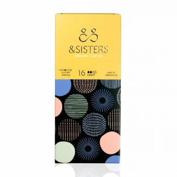 Image of &Sisters Cotton Eco-Applicator Tampons - Light 16 pieces