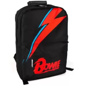 image of Rock Sax Lightning David Bowie Backpack (One Size) (Black/Red)