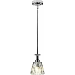 Image of Loops - ip 44 Pendant Light Fitting Polished Chrome LED G9 3.5W