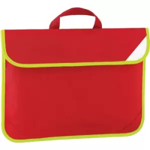 image of Enhanced-Vis Book Bag - 4 Litres (One Size) (Classic Red) - Quadra