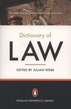 Image of The Penguin Dictionary of Law by Julian Webb Book