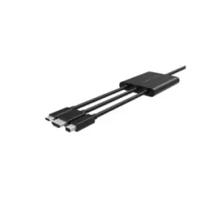 Image of Belkin B2B169 video cable adapter 24 m HDMI + USB Mini DisplayPort Black