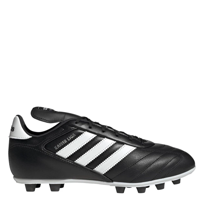 Image of adidas Kaiser Liga 2 Football Boots Firm Ground Black/White male 7.5 (41.3)