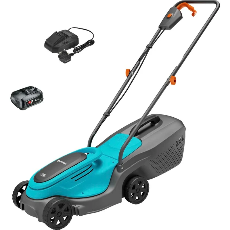 Image of Gardena POWERMAX 30 P4A 18v Cordless Rotary Lawnmower 300mm POWERMAX 30 14630-55 Batteries: 1 x 2.5ah Li-ion