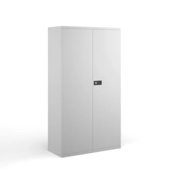 Image of Steel contract cupboard with 3 shelves 1806mm high - white