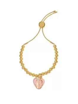 Image of Bibi Bijoux Pink 'Sentiment' Heart Ball Bracelet, Pink, Women