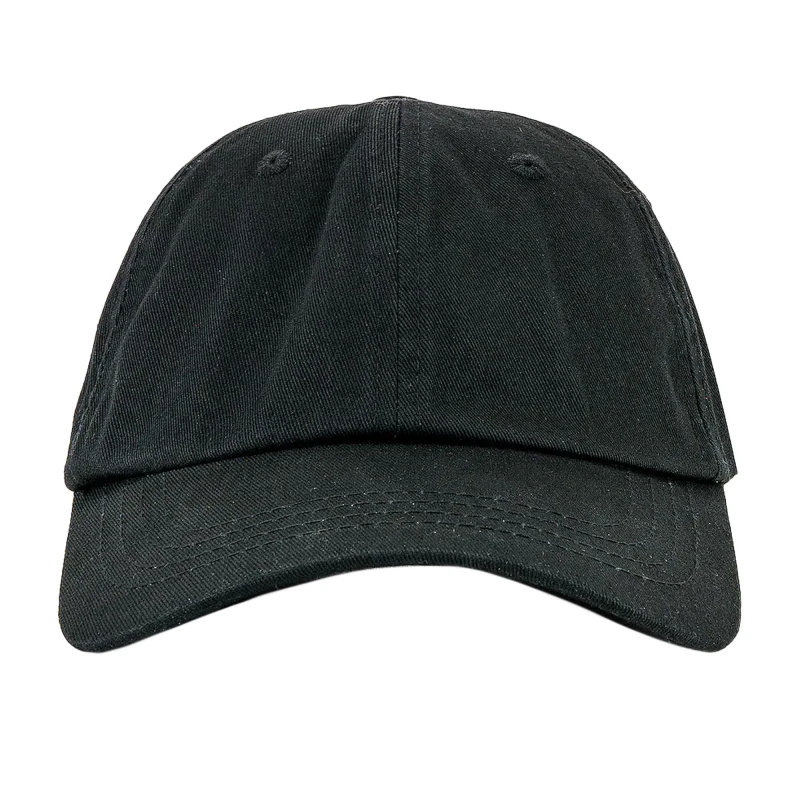 Image of Beechfield Beechfield Men Low Profile Heavy Brushed Cotton Baseball Cap in Black One Size Male 5055747801811