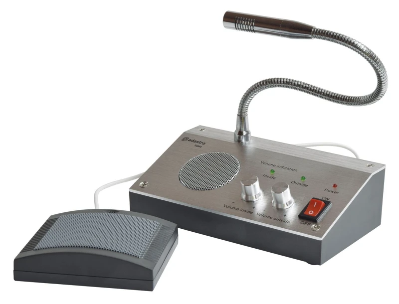 Image of Adastra Talk/Speak Through Glass Security Intercom System Window Microphone Speaker AVS-217689