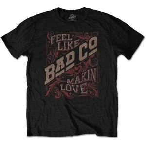Image of Bad Company - Feel Like Making Love Unisex Large T-Shirt - Black