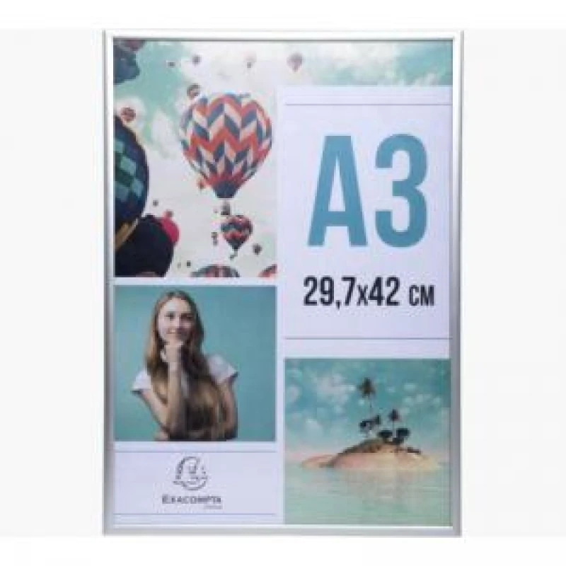 Image of Exacompta Exacompta Aluminium Photo Frame A3 Silver - 83758D 83758D