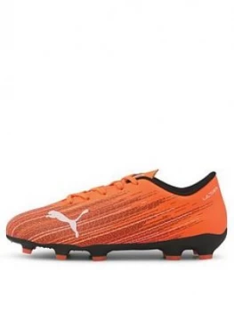 image of Puma Junior Ultra 4.1 Firm Ground Football Boot - Orange Black