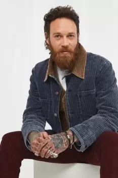 Image of Cord Button Up Workwear Style Jacket