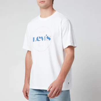 image of Levis Mens Relaxed Fit Seasonal T-Shirt - White - L