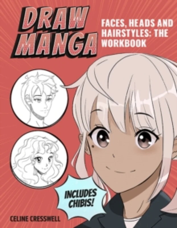 Image of Draw Manga Faces, Heads and Hairstyles: The Workbook Paperback / softback
