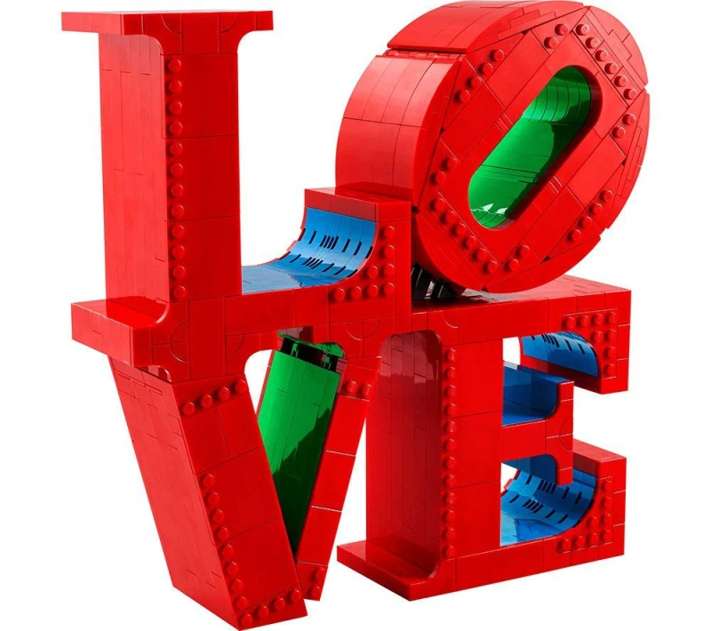 Image of Lego Art Love Home Decor Building Set For Adults 31214 One Colour WBFYI Unisex