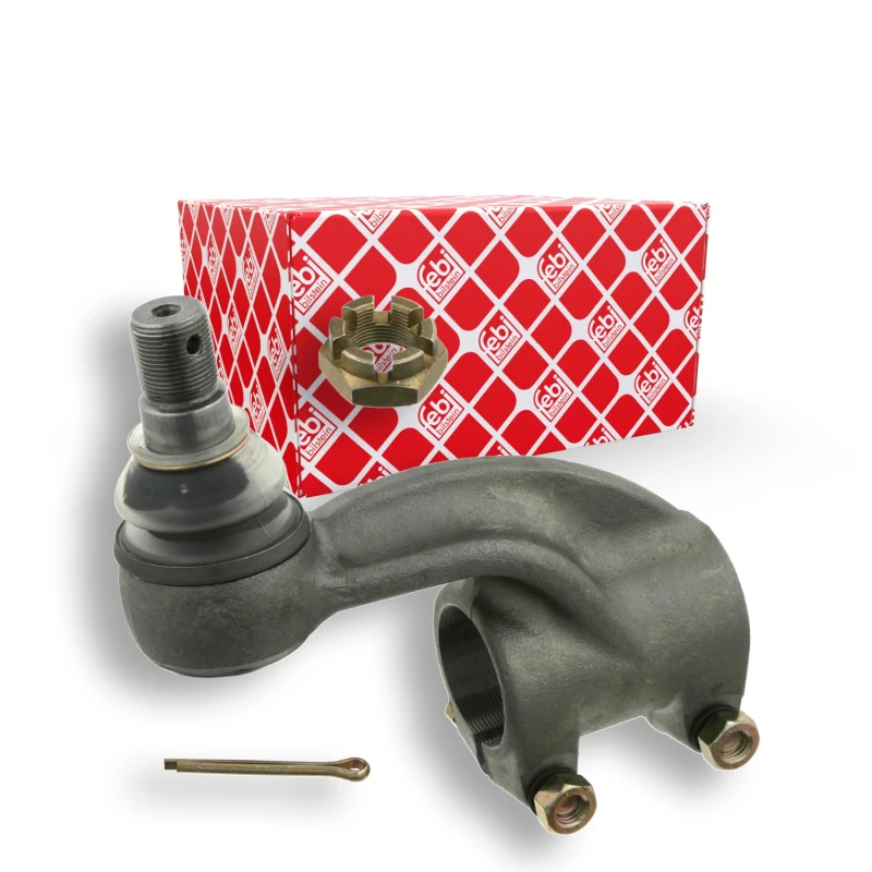 Image of FEBI BILSTEIN 18713 Track rod end OE Turbo NEW, Front Axle Right, with crown nut Tie Rod End (914)