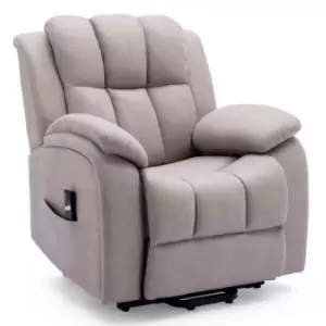 image of Brookline Electric Rise Recliner Chair - Pumice