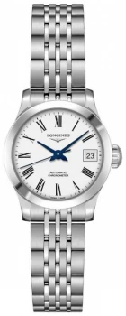 image of Longines Record Womens Swiss Automatic L23204116 Watch