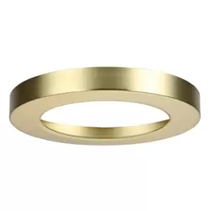 image of Spa 139mm Tauri LED Flush Ceiling Light Ring Satin Brass