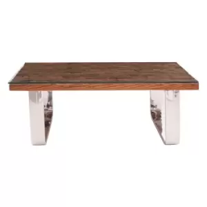 Image of Olivia's Kara U-Shaped Base Coffee Table Natural