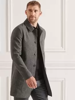 Image of Superdry Studios Lightweight Wool Jacket - Taupe, Size 2XL, Men
