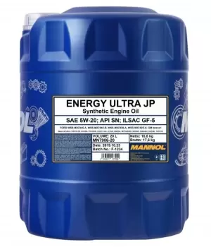 Image of MANNOL Engine oil 5W-20, Capacity: 20l, Synthetic Oil MN7906-20