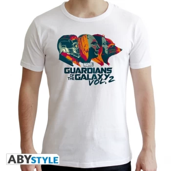 Image of Marvel - Profiles Mens Large T-Shirt - White