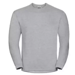 image of Russell Workwear Mens Crew Neck Set In Sweatshirt Top (2XL) (Light Oxford)