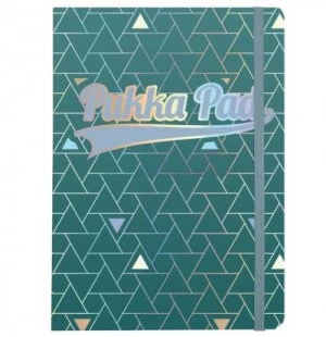 image of Pukka Pad Glee Journal Pad A5 Green Pack of 3 8686-GLE