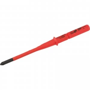 image of Draper Ergo Plus Extra Slim Pozi VDE Interchangeable Screwdriver Blade PZ1 80mm