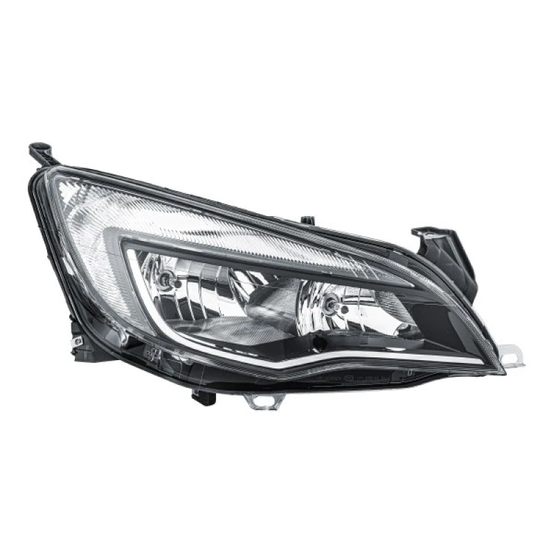 Image of HELLA 1EG 010 011-681 Headlights H7/H7, Right, with motor for headlamp levelling, Halogen Headlight (259)