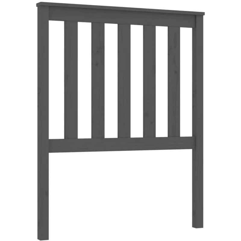 Image of VIDAXL Bed Headboard Grey 81x6x101cm Solid Wood Pine Vidaxl 8720287003786