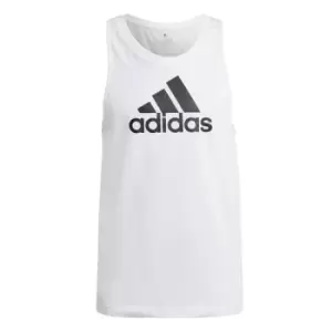 Image of adidas Logo Vest Mens - White