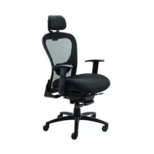 Image of Amber High Back Mesh Chair Black KF90700