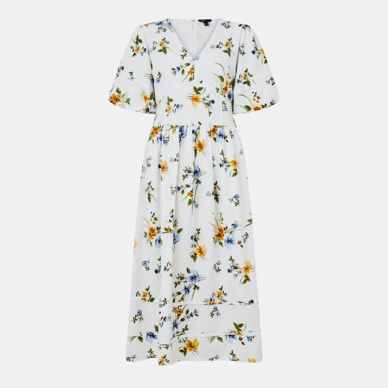 Image of Nobodys Child Womens Clover Midi Tea Dress Multi female 4 (3XS)