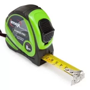 image of Imex 006-PP0825 Power Pro Metric/Imperial Double Sided Tape Measure 8m