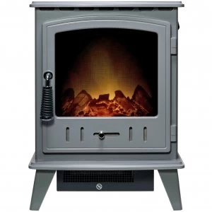 image of Adam Aviemore Electric Stove - Grey