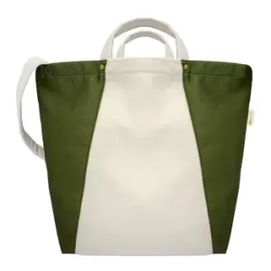 image of Jassz Kiyomi Tote Bag (One Size) (Natural/Olive Green)