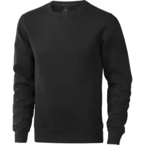 image of Elevate Mens Surrey Crew Neck Sweater (S) (Anthracite)