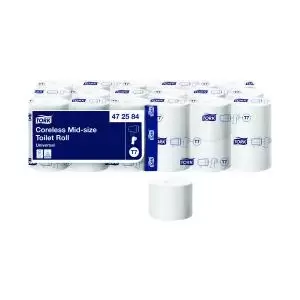 Image of Tork Coreless Toilet Roll 1-Ply 1300 Sheets Pack of 36 502080 SCA01723