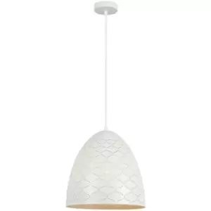 Image of Italux Lighting - Italux Leilani Modern 1 Light Dome Pendant Ceiling Light, E27