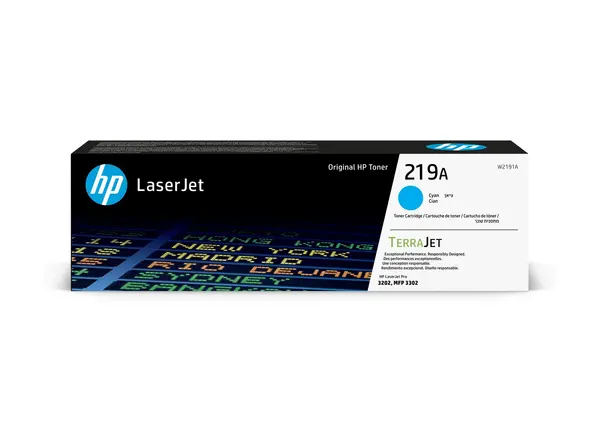 Image of HP 219A Cyan Original LaserJet Toner Cartridge