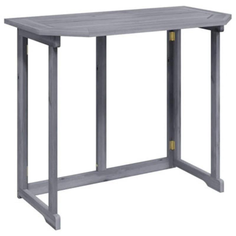 Image of vidaXL Solid Acacia Wood Folding Balcony Bistro Side Outdoor Garden Table