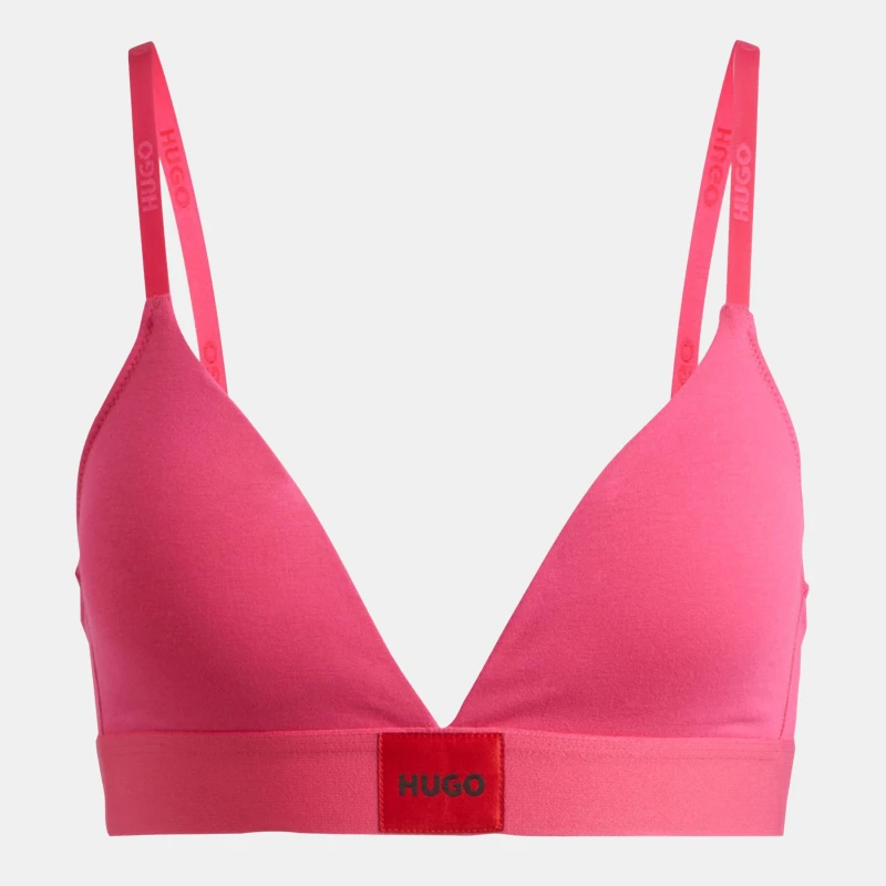Image of Hugo Boss Triangle Bra Triangle Bralettes 8 (S) Pink 42185406310