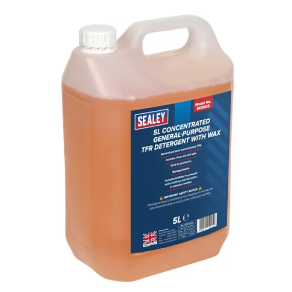 image of Genuine SEALEY SCS003 TFR Detergent with Wax Concentrated 5ltr